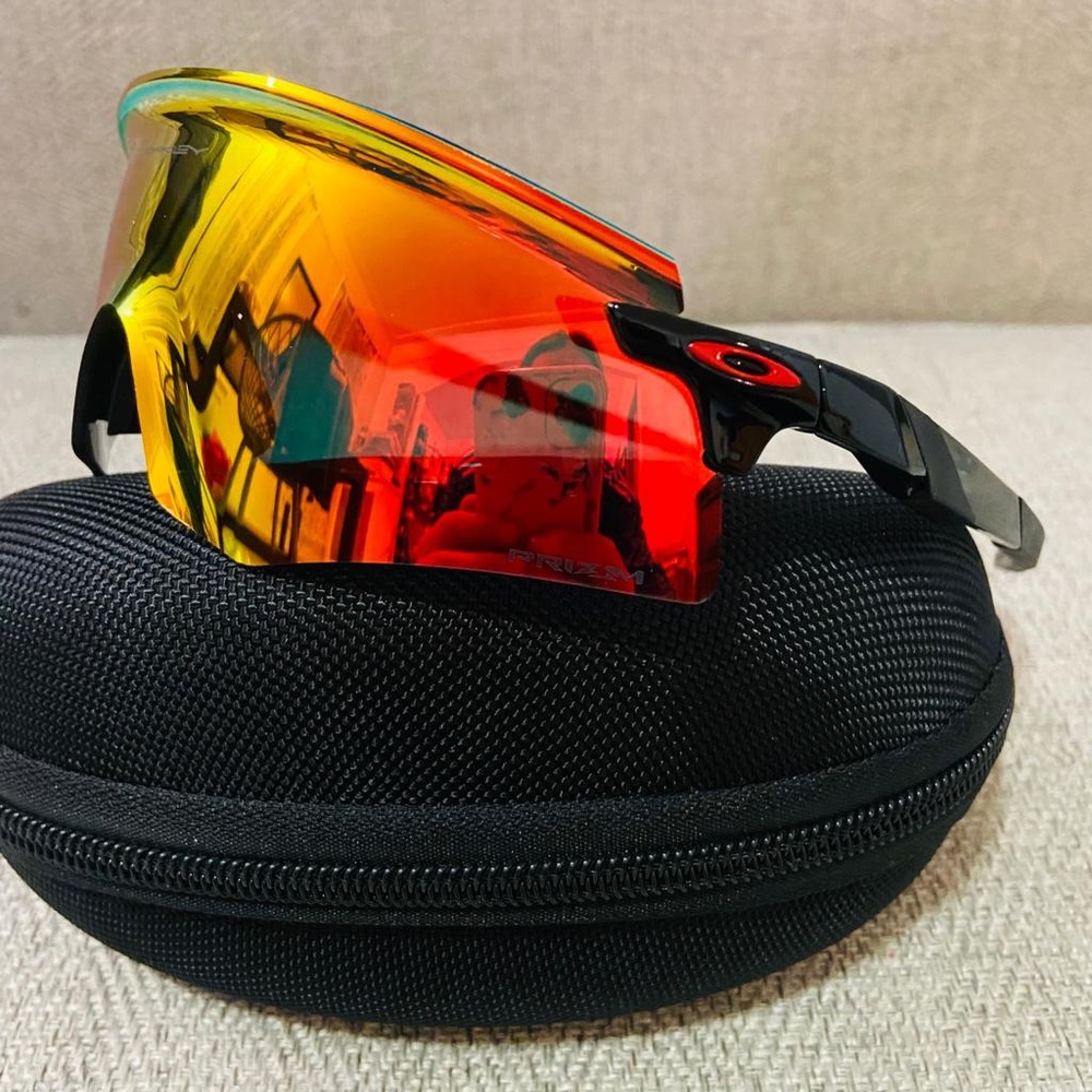 Oakley encoder running racing cycling glasses sunglasses yellow/red prizm - Picture 2 of 6